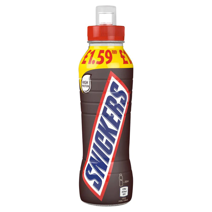 X279-Snickers Milk Shake Drink No Added Sugar, 350Ml - Snickers