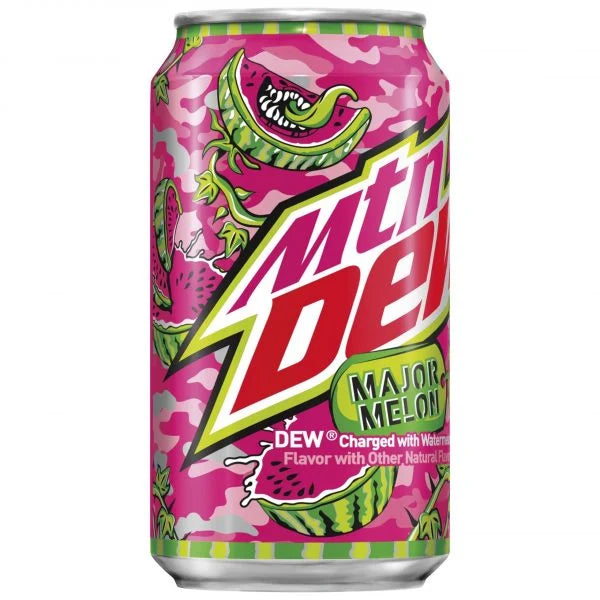 [12 Pack] Mountain Dew Major Melon - 355ML