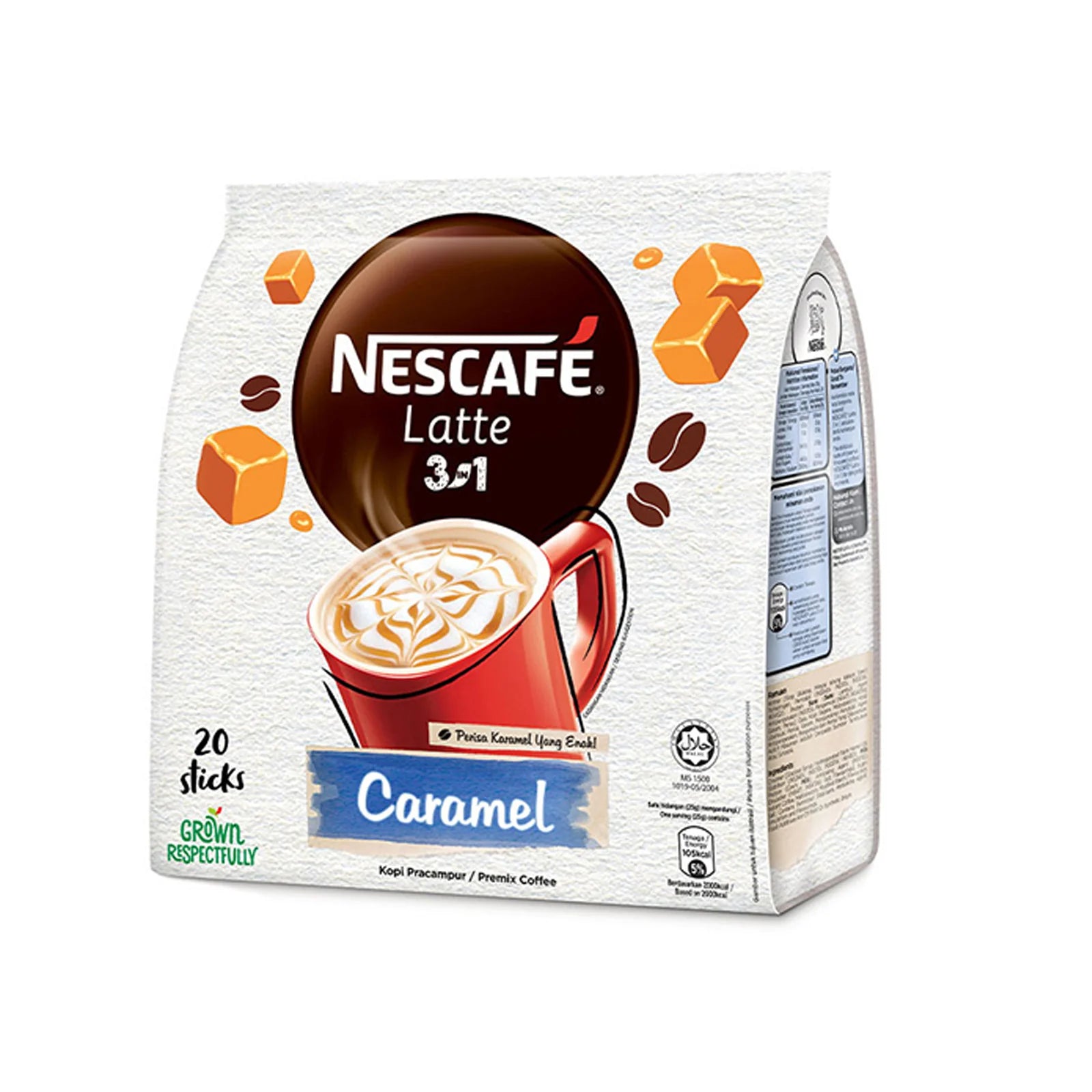 [IMPORTED] - Nescafe Latte Caramel Instant Coffee 25g x 20