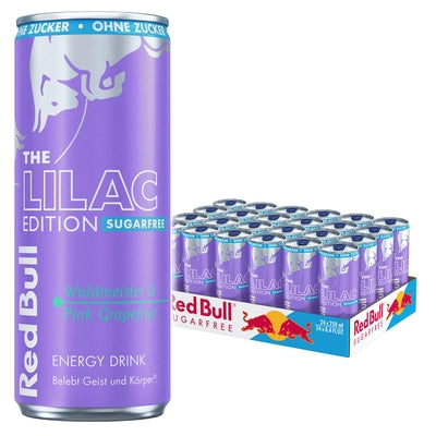 [Pack of 24] Redbull Energy Drink Iilac Edition Sugarfree