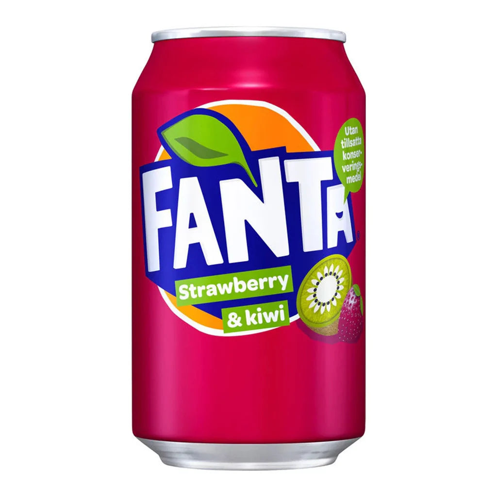 [24 Pack] FANTA Strawberry & Kiwi