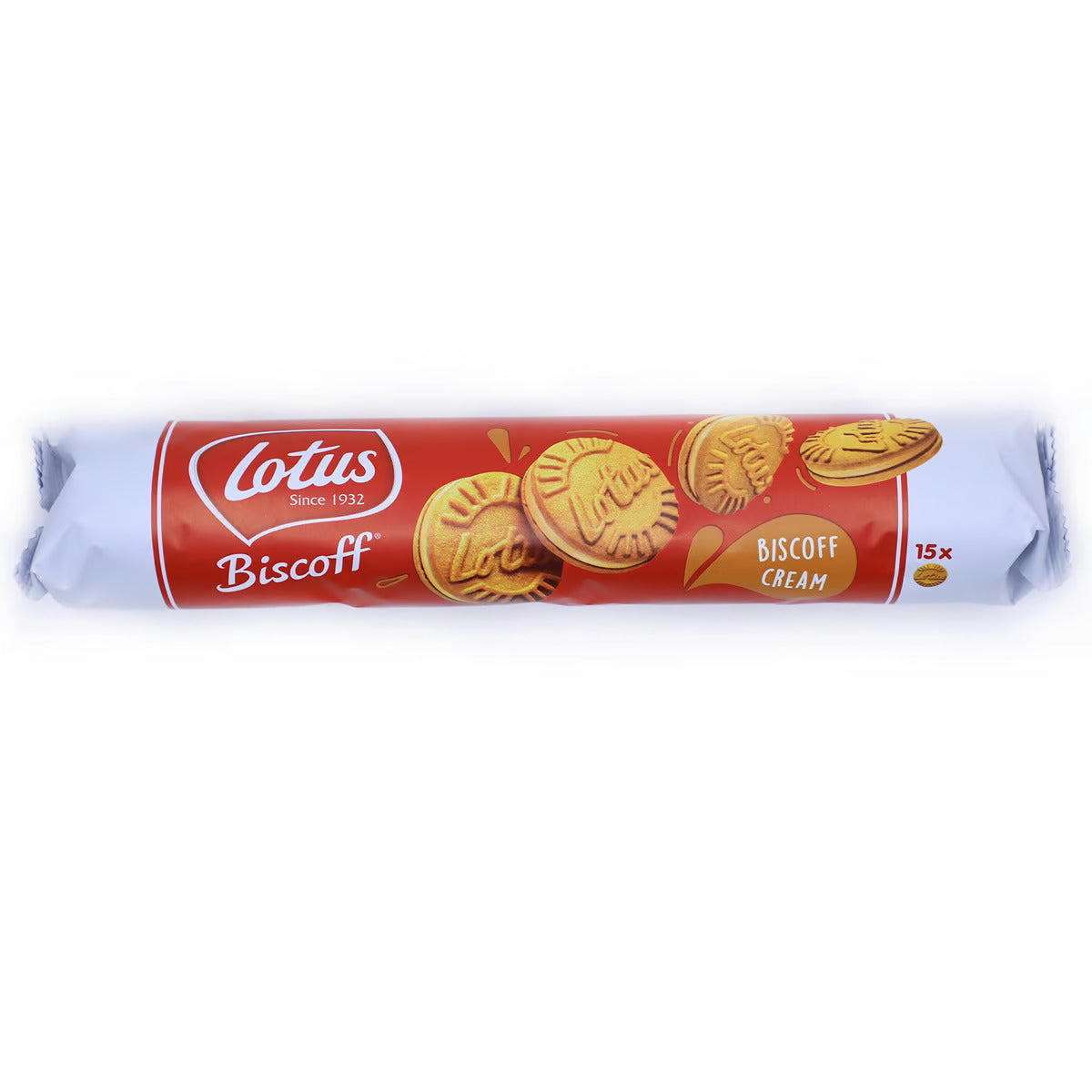 [9 Pack] Lotus Biscoff Caramelized Biscuit With Cream 150 g x 15