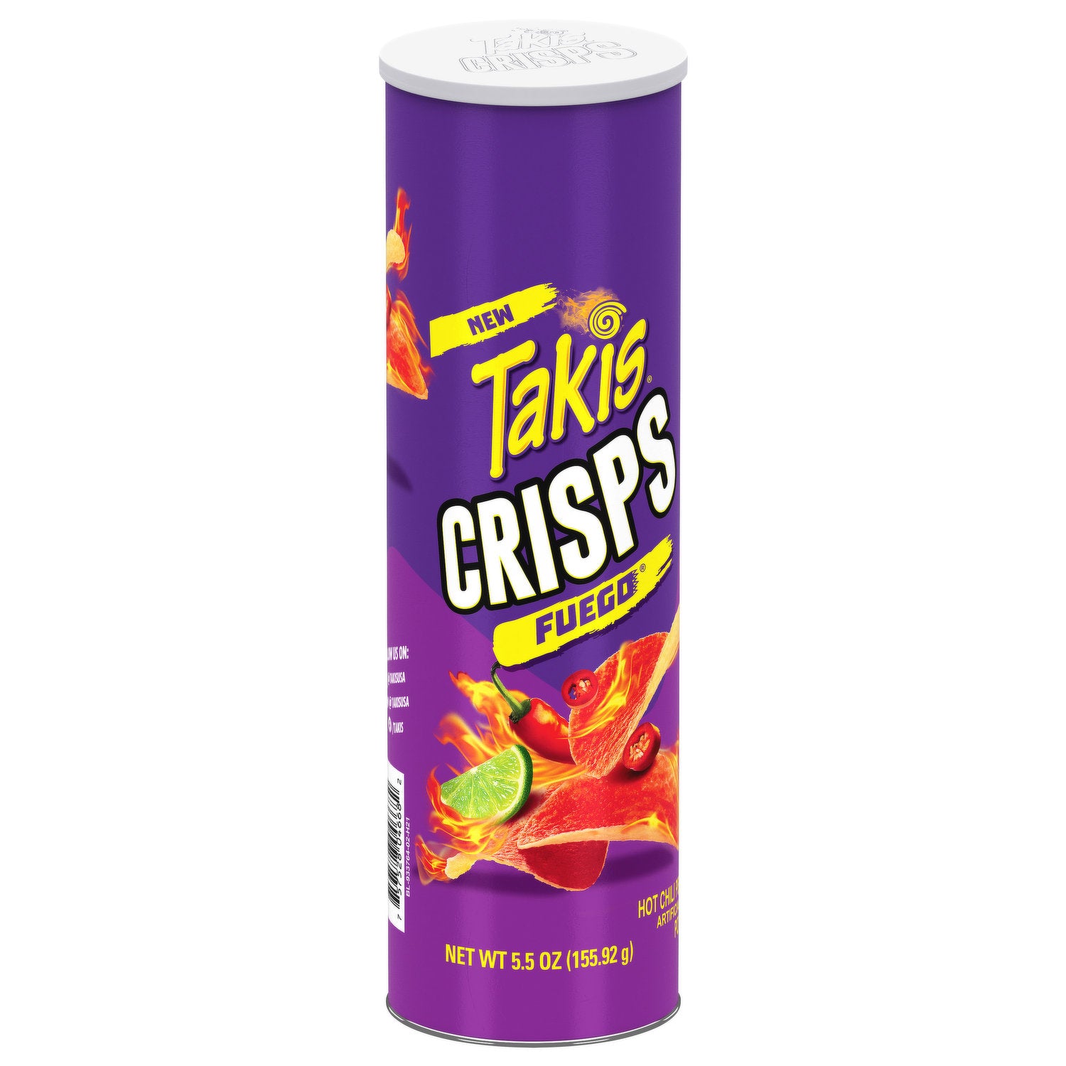 Takis Crisps Fuego Potato Crisps, Hot Chili Pepper and Lime Flavored 155 gm