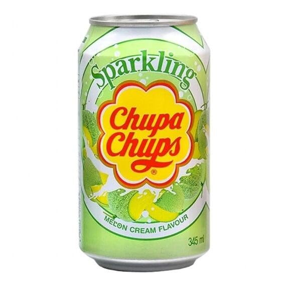 [Pack of 24] Chupa Chups Sparkling Melon & Cream