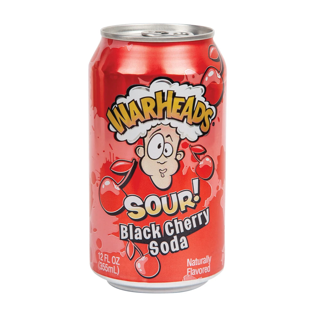 Warheads Sour - Black Chery Soda - 355ML