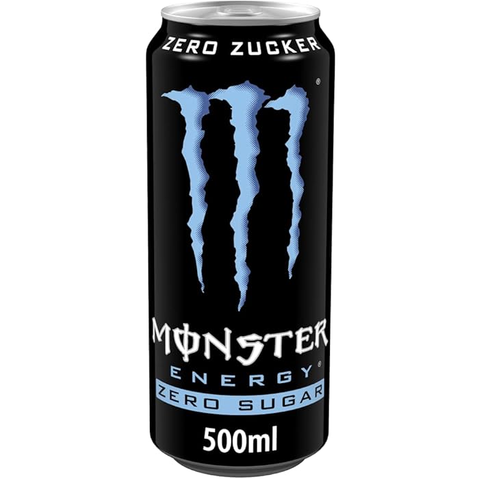 [Pack of 24] Monster Energy Absolutely Zero Can, Sugar Free Energy Drink- 500ML