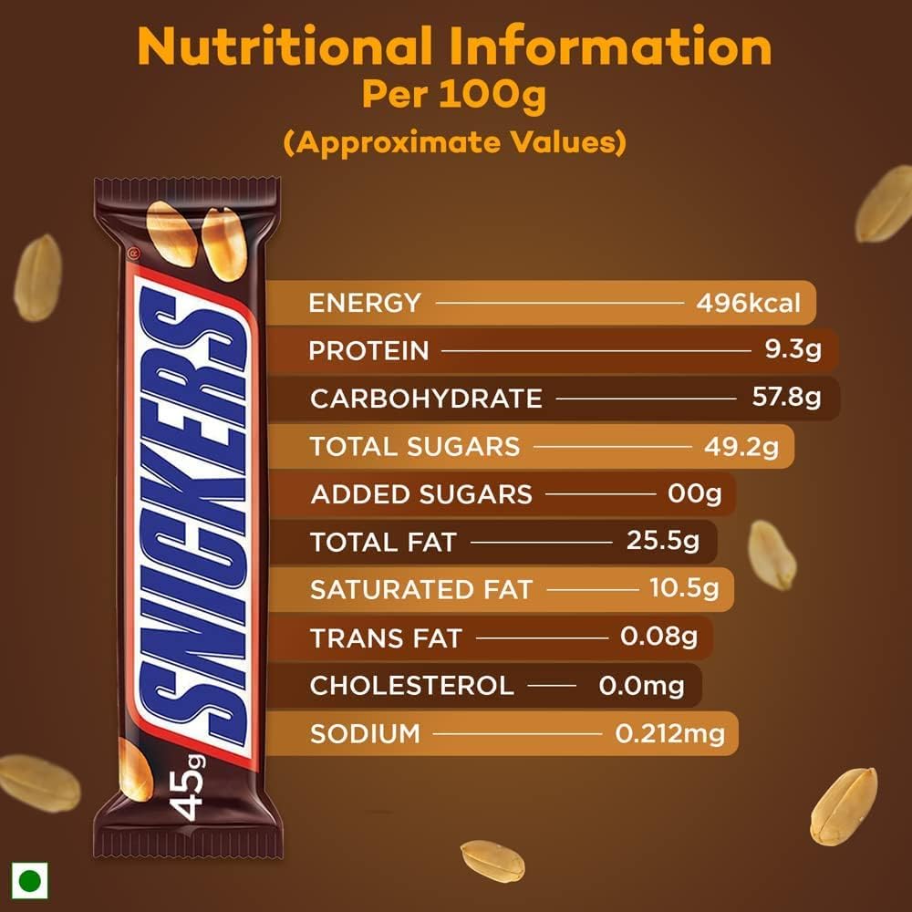 Snickers Chocolate Bar, 50 g