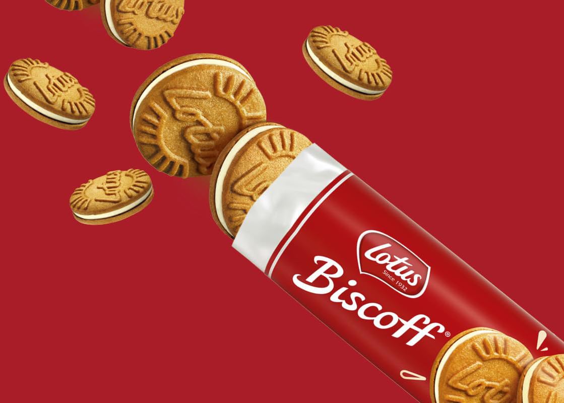 [9 Pack] Lotus Biscoff Caramelized Biscuit With Cream 150 g x 15