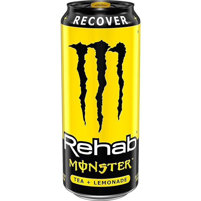 [Pack of 24] Monster Rehab Tea + Lemonade + Energy, Energy Iced Tea - 500ML