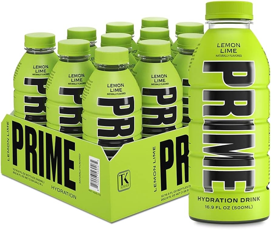 [Pack of 12] PRIME Hydration Drink 500ml - Lemon Lime