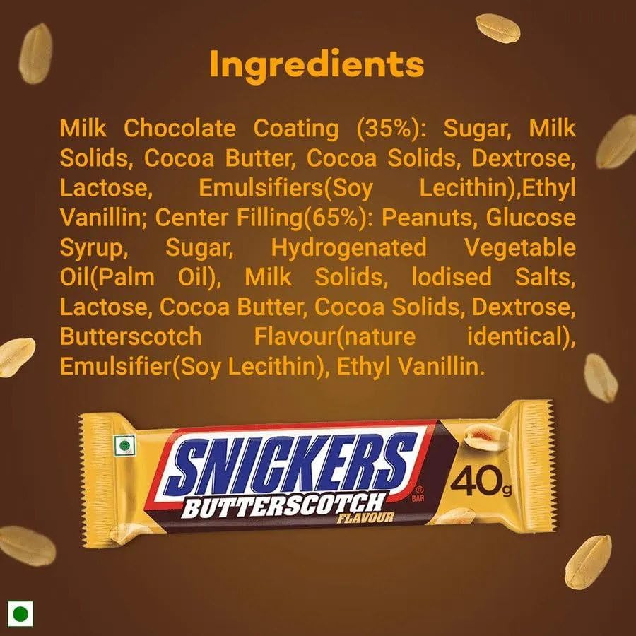 Snickers Butterscotch Flavoured Chocolate Bar 44g