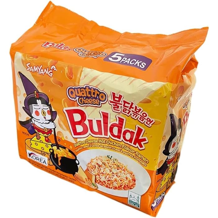 Samyang Buldak Quattro Cheese Ramen 145g x 5 Pack