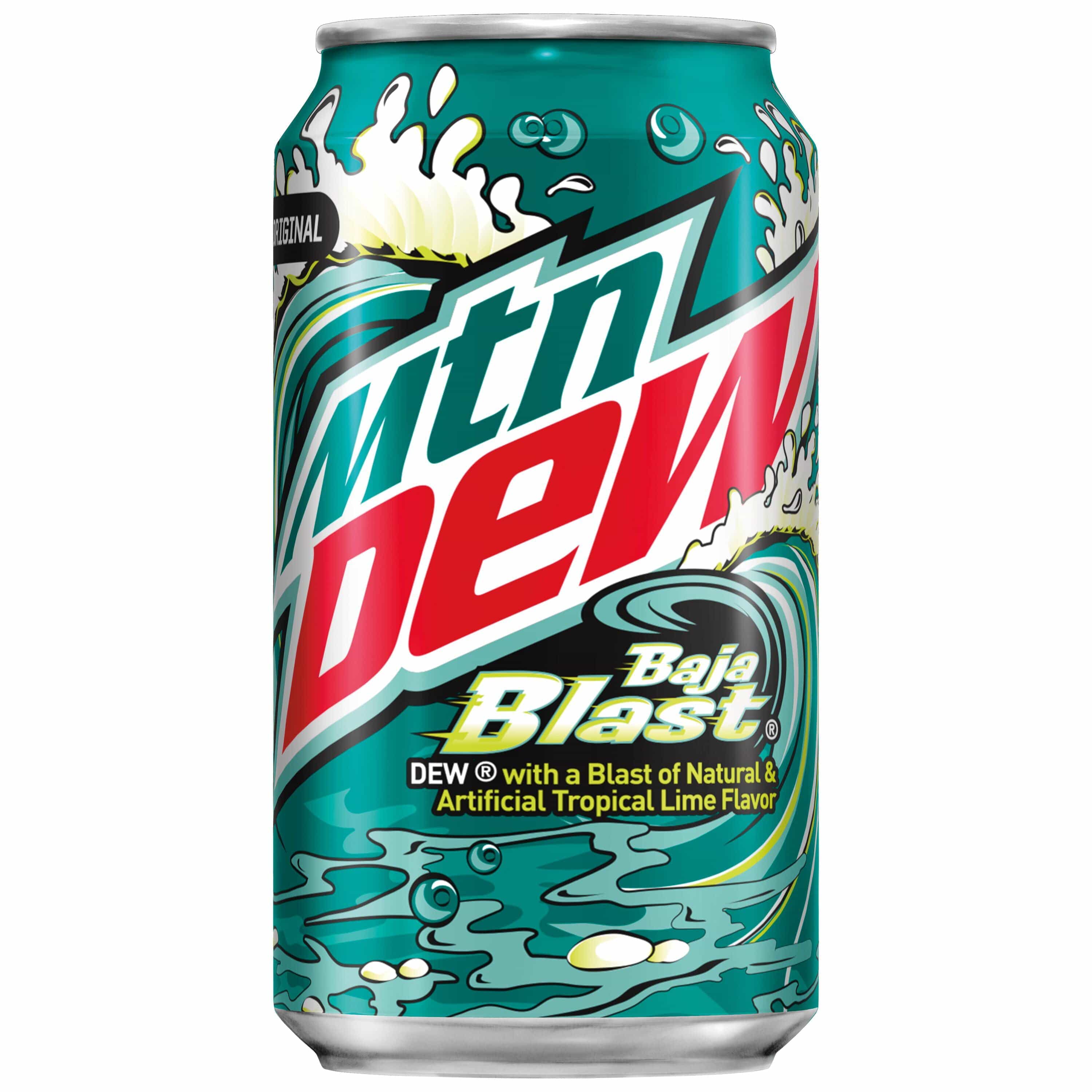 Mountain Dew Baja Blast Tropical Lime Soda Pop - 355ML