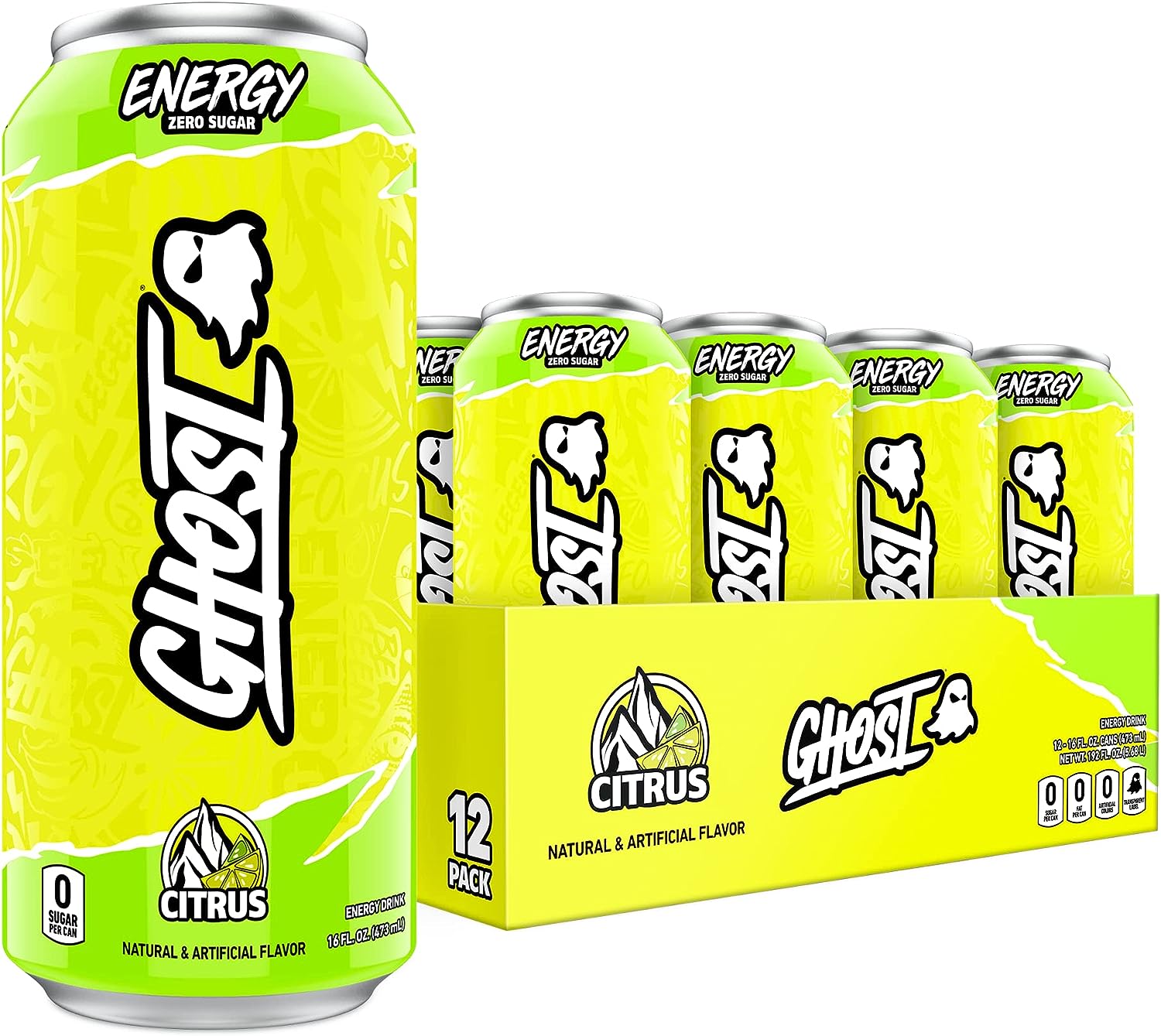 GHOST ENERGY Sugar-Free Energy Drink ,Citrus, 500ML