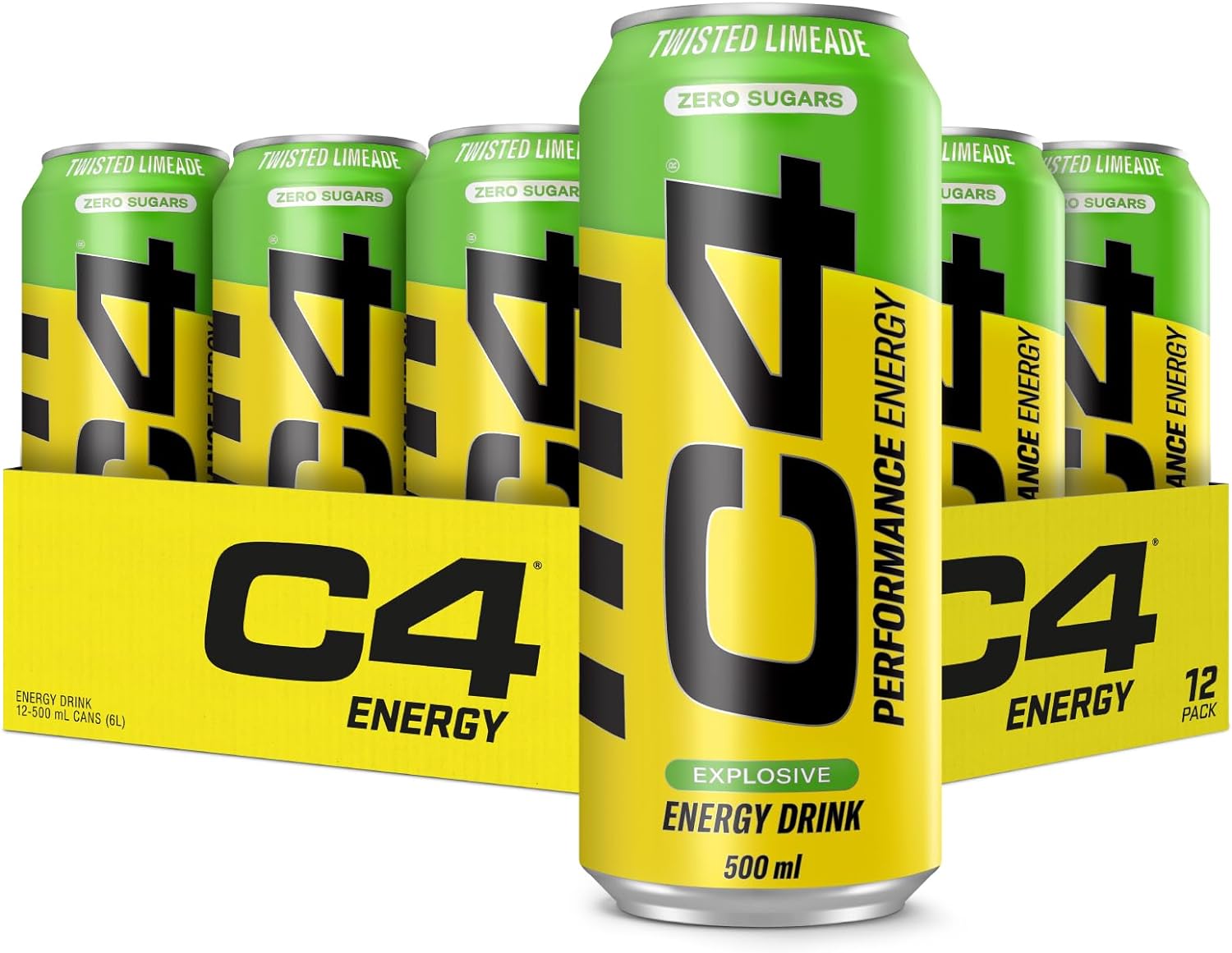 Cellucor C4 Energy Drink, Twisted Limeade - 500 ml