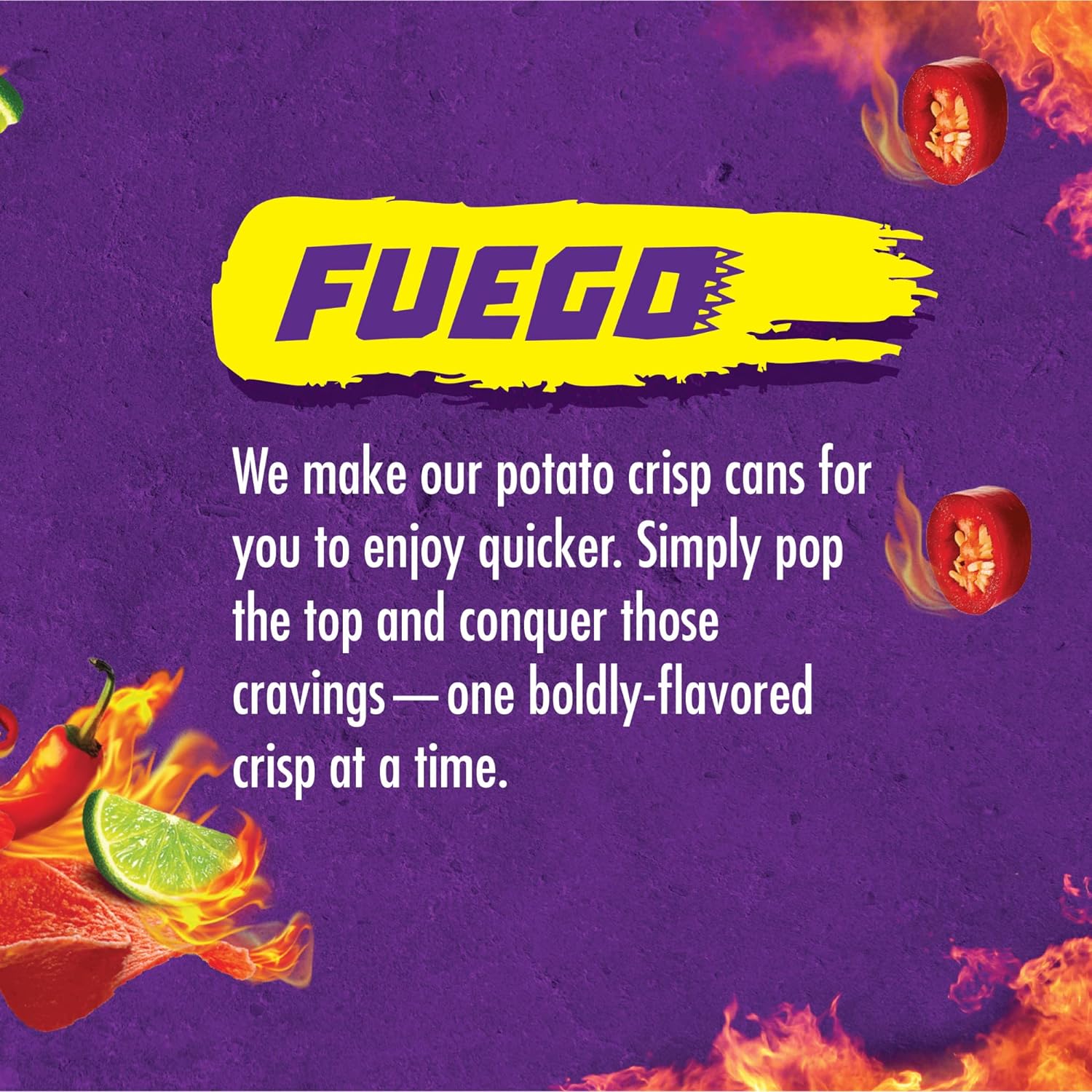 Takis Crisps Fuego Potato Crisps, Hot Chili Pepper and Lime Flavored 155 gm