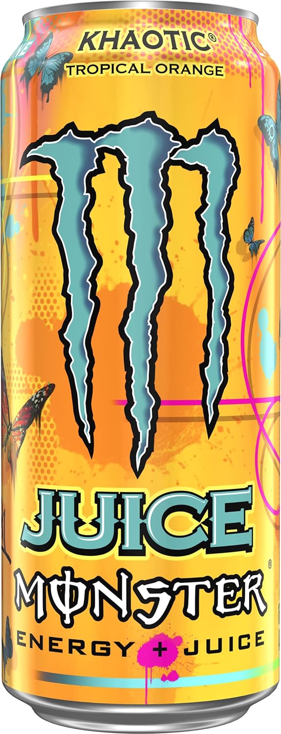 [24 Pack] Monster Energy Juice Monster Khaotic Tropical Orange, Energy - 500ML