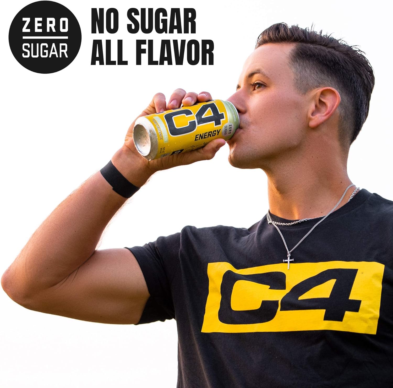 Cellucor C4 Original Carbonated Zero Sugar Energy Drink, Frozen Bombsicle - 500ML