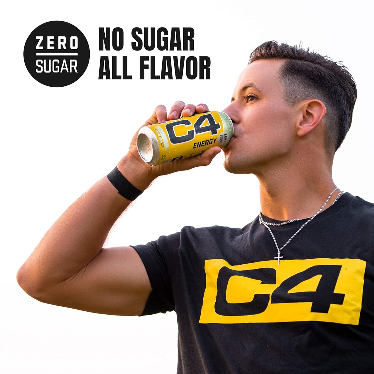 [Pack of 12] C4 Energy Drink – Twisted Limeade | Zero Sugar | 16oz
