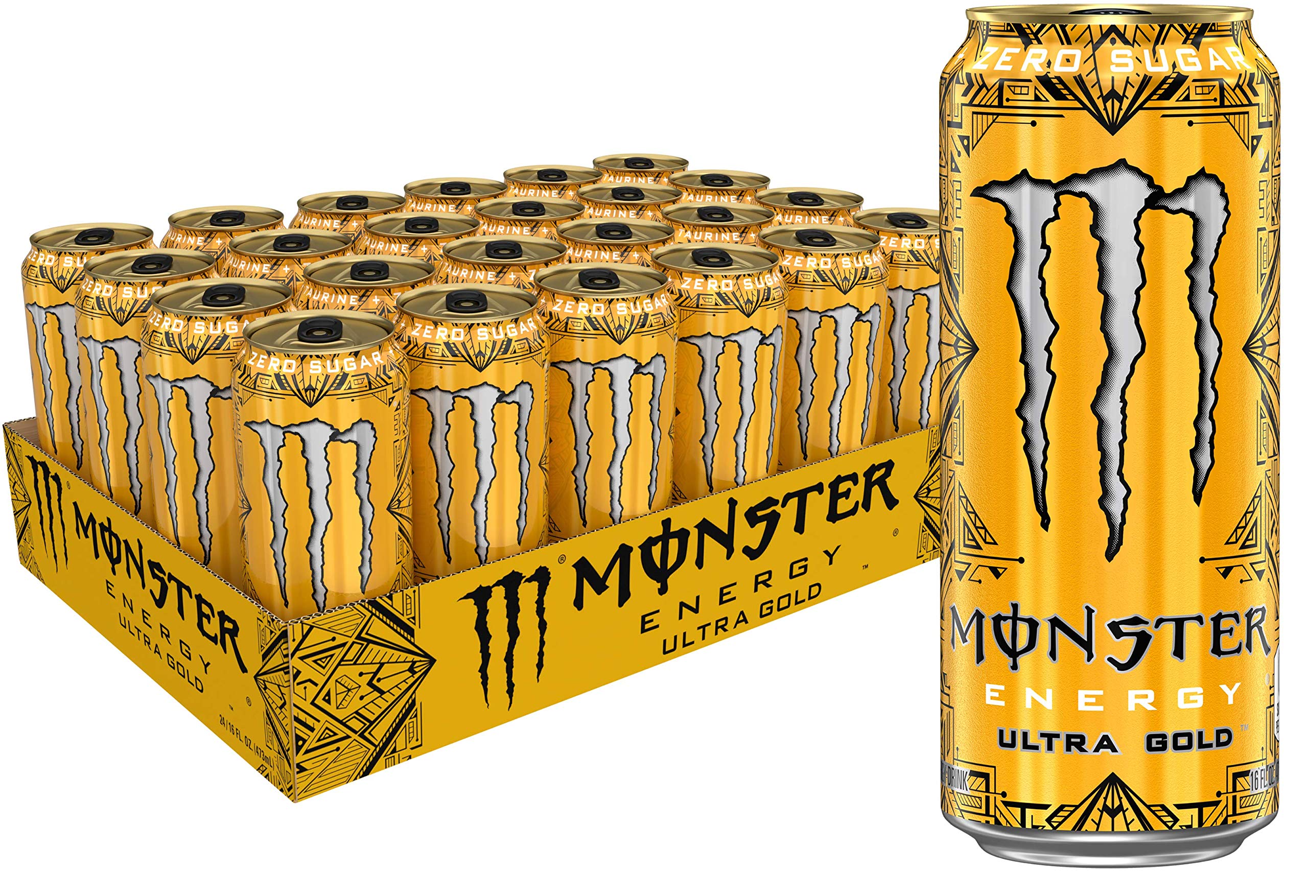 [Pack of 24] Monster Energy Ultra Gold Sugar Free Energy Drink - 500ML