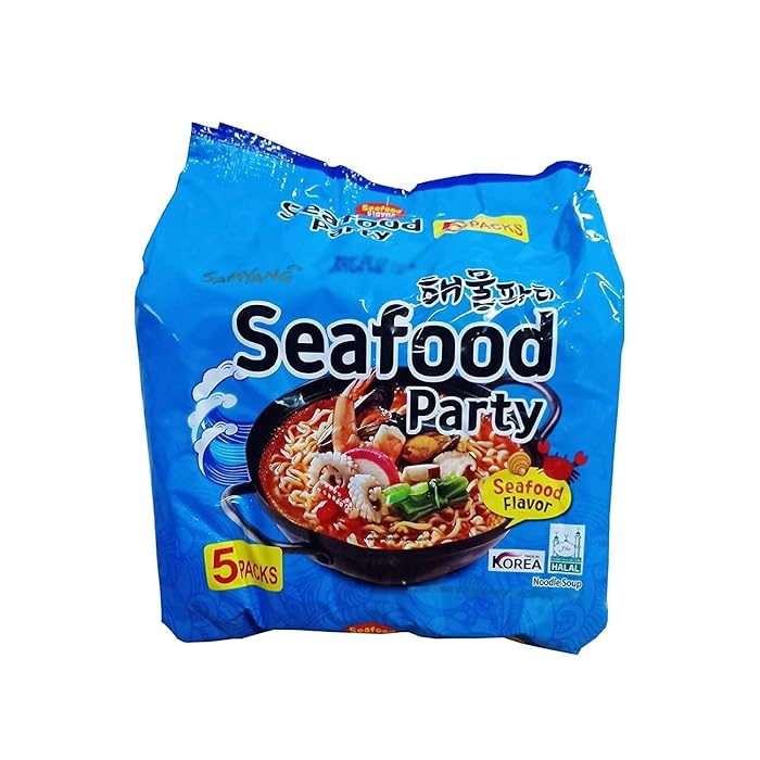 [8 Pack] Samyang Seafood Party -125G X 5 Packs