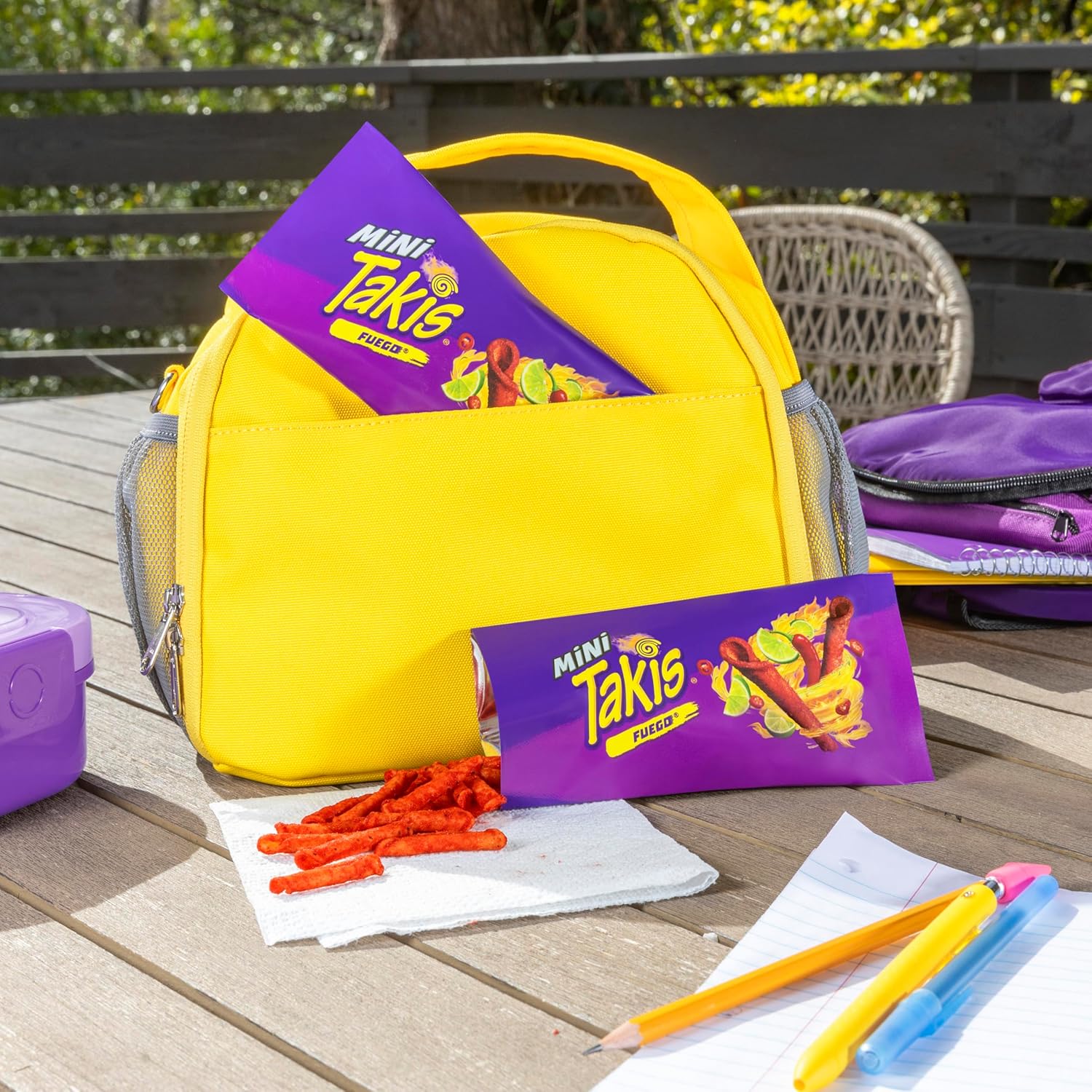 Takis Fuego Mini Singles — Extreme Chili & Lime Crunchy Rolls (25-Pack Large Bag)