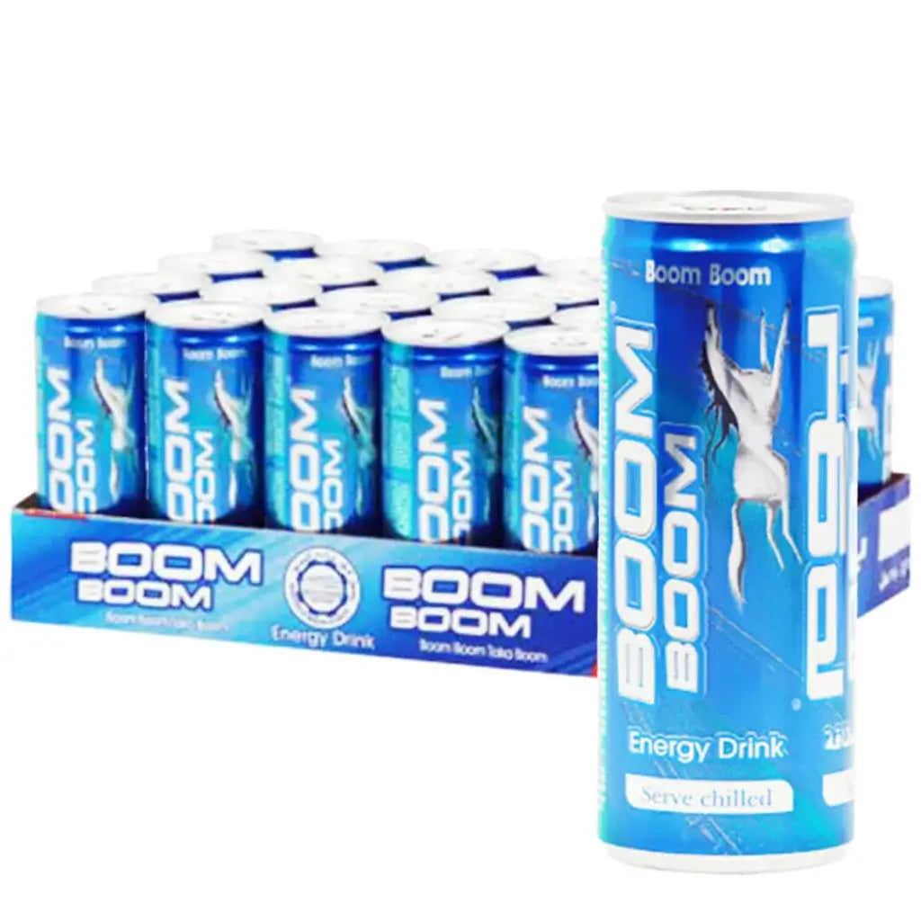 [Pack of 24] Boom Boom Energize: Explosive Energy Drink - 250ml Cans