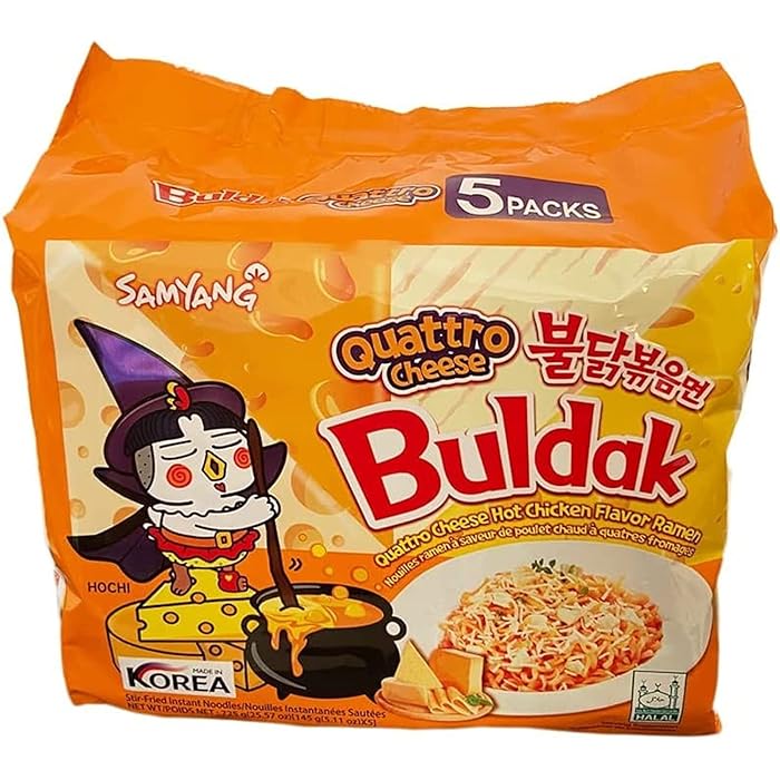 Samyang Buldak Quattro Cheese Ramen 145g x 5 Pack