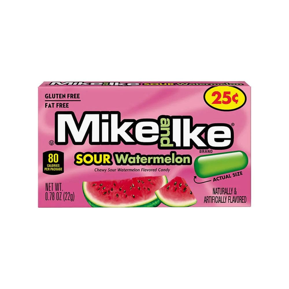 Mike and Ike Sour Watermelon (Pack of 24)