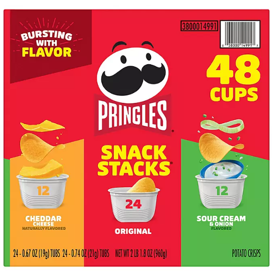 USA IMPORT - Pringles Snacks Stacks Variety Pack Chips, 48 pk.