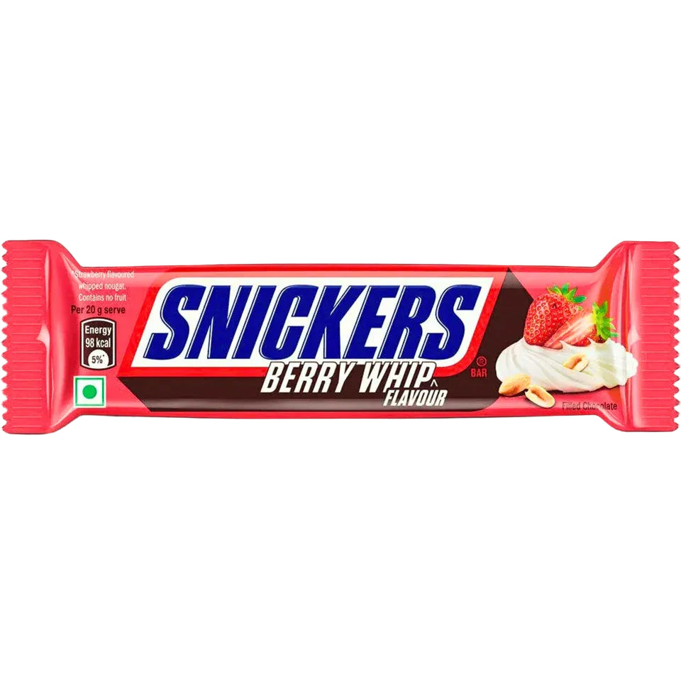 Snickers Berry Whip — Strawberry Cream & Whipped Nougat Edition 45G Each