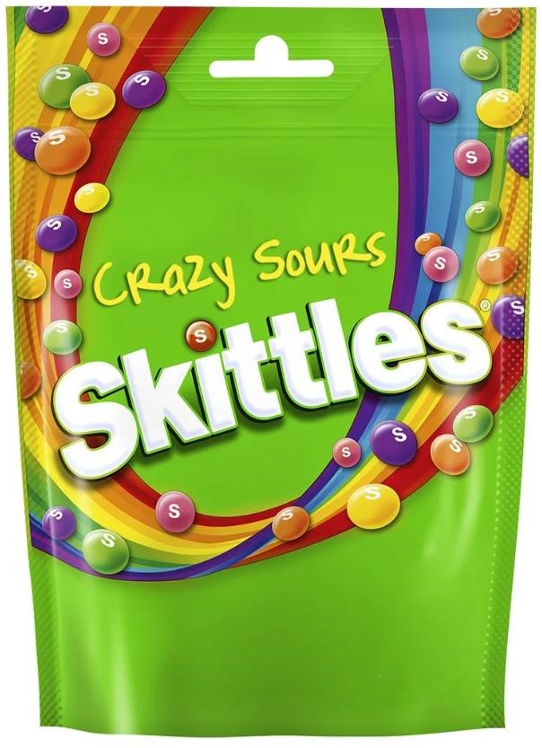 Crazy Sours Skittles 136G