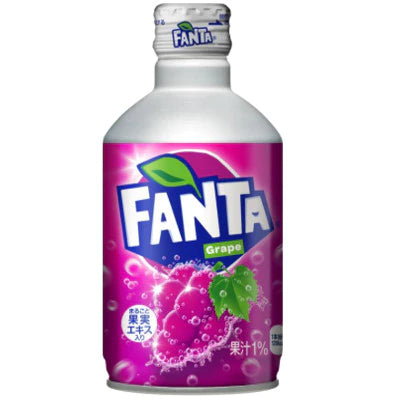 [Pack of 24] Japanese Fanta Metal Bottle - Grape 300ML