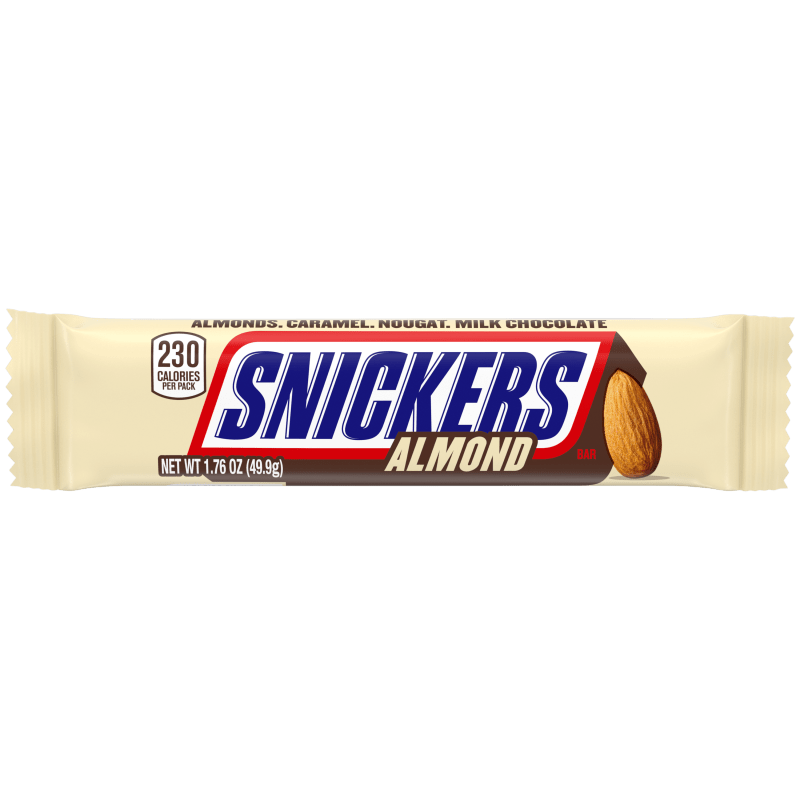 SNICKERS Almond Singles Chocolate Candy Bars, 50G