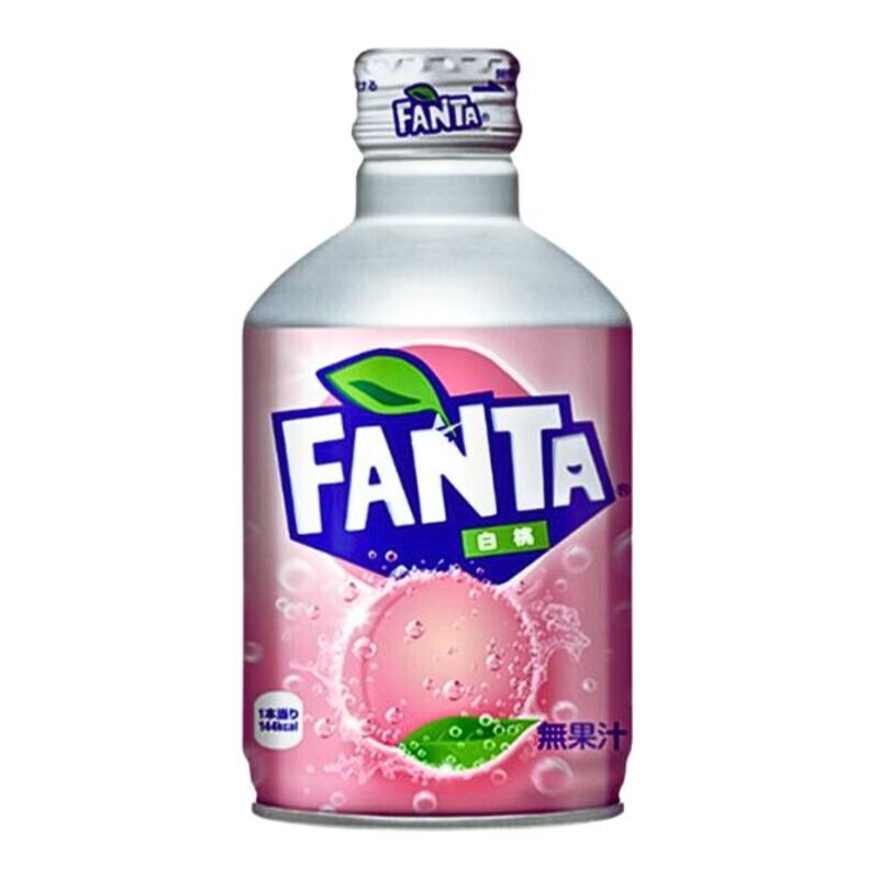 Fanta White Peach Metal Bottle 300Ml