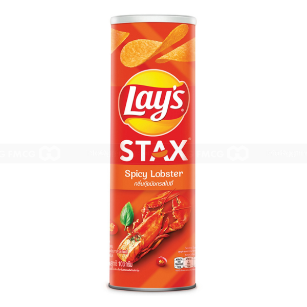 Lay's Stax Spicy Lobster Potato Chips 100g