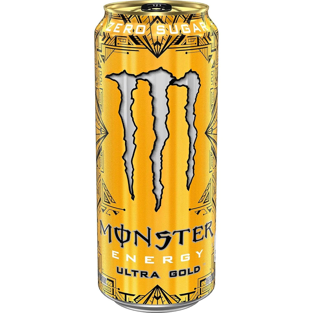 [Pack of 24] Monster Energy Ultra Gold Sugar Free Energy Drink - 500ML