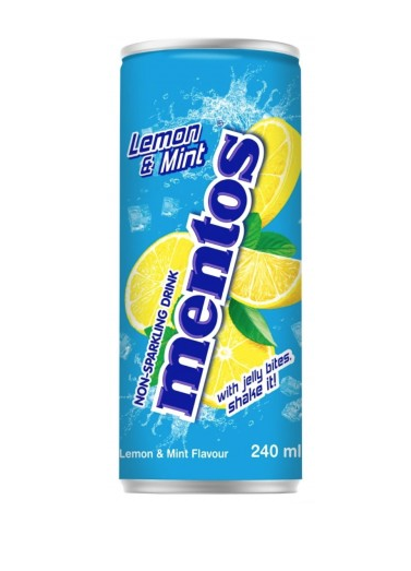 Mentos Lemon & Mint Non-Sparkling Drink with Jelly 240ml