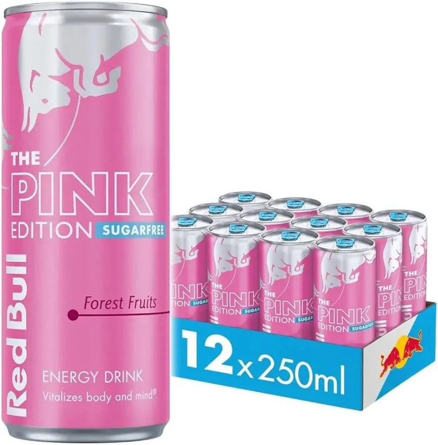 [Pack of 12] Red Bull Pink Edition Sugarfree Wild Berry 250ml