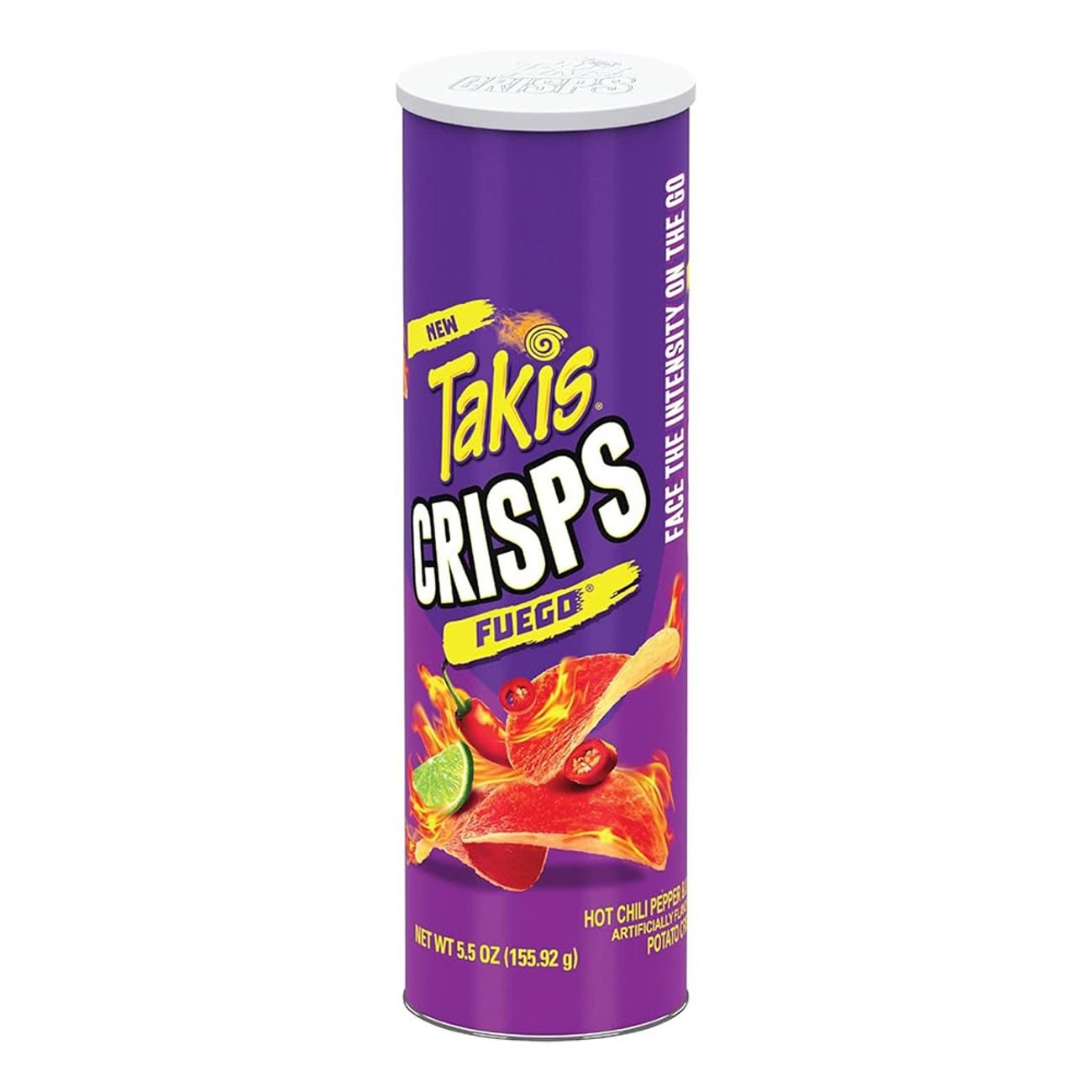 Takis Crisps Fuego Potato Crisps, Hot Chili Pepper and Lime Flavored 155 gm